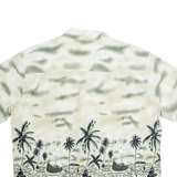 BIAGGINI Mens Hawaiian Shirt Grey Floral 2XL