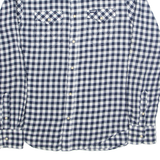 WRANGLER Slim Fit Mens Shirt Blue Gingham Long Sleeve M
