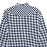 WRANGLER Slim Fit Mens Shirt Blue Gingham Long Sleeve M