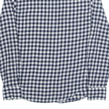 WRANGLER Slim Fit Mens Shirt Blue Gingham Long Sleeve M