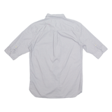 ALL SAINTS Mens Plain Shirt Grey 3/4 Sleeve S