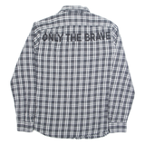 DIESEL Mens Shirt Black Check Long Sleeve L