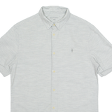 ALL SAINTS Mens Plain Shirt Grey S