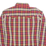 LEE Mens Shirt Red Check Long Sleeve L
