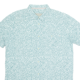 BENCH Mens Shirt Blue Crazy Pattern L