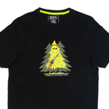 MOUNTAIN WAREHOUSE Spruce Springsteen Mens T-Shirt Black XS