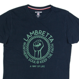 LAMBRETTA Mens T-Shirt Blue S