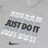 NIKE Just Do It Womens T-Shirt Grey S
