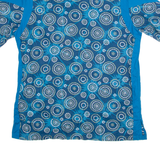 KERIS COLLECTION Slim Fit Mens Shirt Blue Crazy Pattern XL