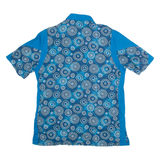 KERIS COLLECTION Slim Fit Mens Shirt Blue Crazy Pattern XL