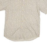 JOHN HENRY Mens Shirt Brown Crazy Pattern M