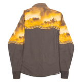 PANHANDLE SLIM Mens Shirt Brown Long Sleeve S