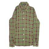 Womens Shirt Green Check Long Sleeve XXS
