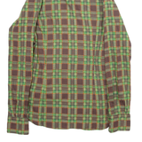 Womens Shirt Green Check Long Sleeve XXS