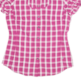 JACK WOLFSKIN Slim Fit Womens Shirt Pink Check S