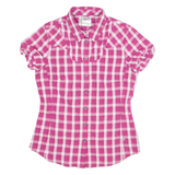 JACK WOLFSKIN Slim Fit Womens Shirt Pink Check S