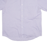 MILLE Mens Shirt Purple Striped XL