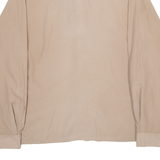 VISION Womens Plain Shirt Brown Long Sleeve S