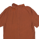 Womens Shirt Orange Striped L