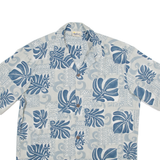 ROYAL CREATIONS Mens Shirt Blue Floral M