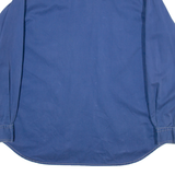 REPAIR Mens Plain Shirt Blue Long Sleeve M