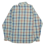 WRANGLER Mens Shirt Blue Check Long Sleeve M