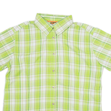 BIG TRAMP Womens Shirt Green Check M