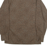 PIEROT Mens Shirt Brown Long Sleeve S
