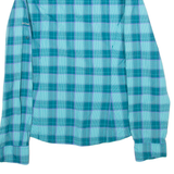 COLUMBIA Womens Shirt Green Check Long Sleeve S