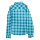 COLUMBIA Womens Shirt Green Check Long Sleeve S