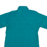 COTTON COTTAGE Mens Plain Shirt Green M