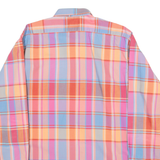 TORERO Mens Shirt Pink Check Long Sleeve M