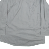 CALVIN KLEIN Mens Shirt Grey Striped Long Sleeve L