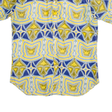Mens Shirt Blue Crazy Pattern M
