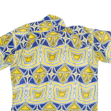 Mens Shirt Blue Crazy Pattern M