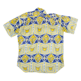 Mens Shirt Blue Crazy Pattern M