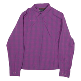MAMMUT Womens Shirt Purple Check Long Sleeve M