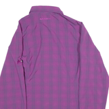 MAMMUT Womens Shirt Purple Check Long Sleeve M