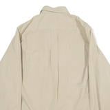 MURPHY Mens Plain Shirt Beige Long Sleeve M