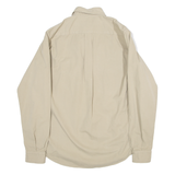 MURPHY Mens Plain Shirt Beige Long Sleeve M