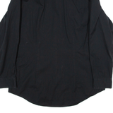 DKNY Slim Fit Mens Plain Shirt Black Long Sleeve M