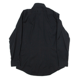 DKNY Slim Fit Mens Plain Shirt Black Long Sleeve M