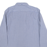 TIMBERLAND Slim Fit Mens Shirt Blue Gingham Long Sleeve 2XL