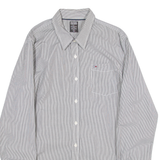HILFIGER DENIM Mens Shirt Black Striped Long Sleeve XL