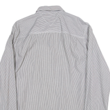 HILFIGER DENIM Mens Shirt Black Striped Long Sleeve XL
