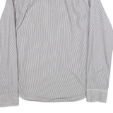 HILFIGER DENIM Mens Shirt Black Striped Long Sleeve XL