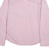 HILFIGER DENIM Slim Fit Mens Shirt Pink Striped Long Sleeve XL