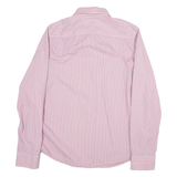 HILFIGER DENIM Slim Fit Mens Shirt Pink Striped Long Sleeve XL
