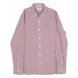 HILFIGER DENIM Mens Shirt Red Check Long Sleeve S