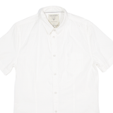 GUESS Mens Plain Shirt White S